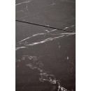 Стол обеденный HALMAR VOLANT 140 черный мрамор/дуб золотой 140-180/90